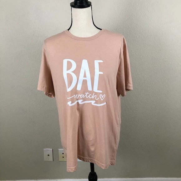 Bae Watch Shirt Pink Laviva Sports Graphic Short Sleeve TeeSize Large - Picture 9 of 14